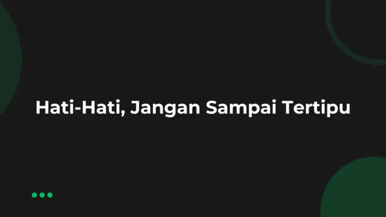 Cara Mengetahui Lowongan Kerja Asli atau Palsu