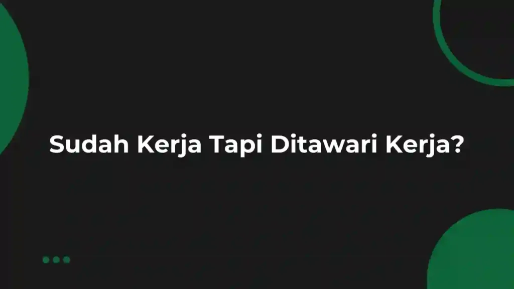 Contoh Menolak Tawaran Kerja Karena Sudah Bekerja