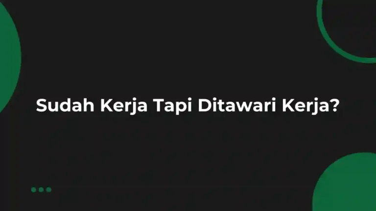 Contoh Menolak Tawaran Kerja Karena Sudah Bekerja