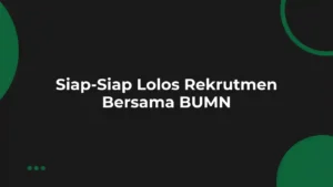 Contoh Soal Tes BUMN dan Jawabannya PDF