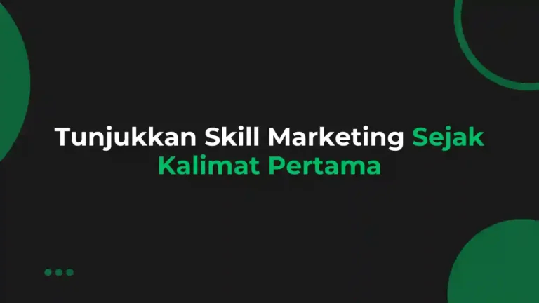 Contoh Summary LinkedIn CMO (Chief Marketing Officer)
