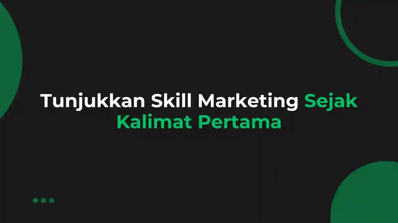 Contoh Summary LinkedIn CMO (Chief Marketing Officer)