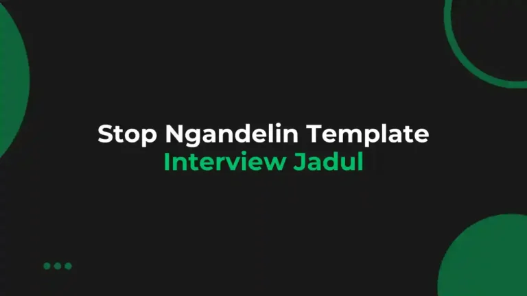 List Pertanyaan dan Jawaban Interview Kerja Tax Specialist