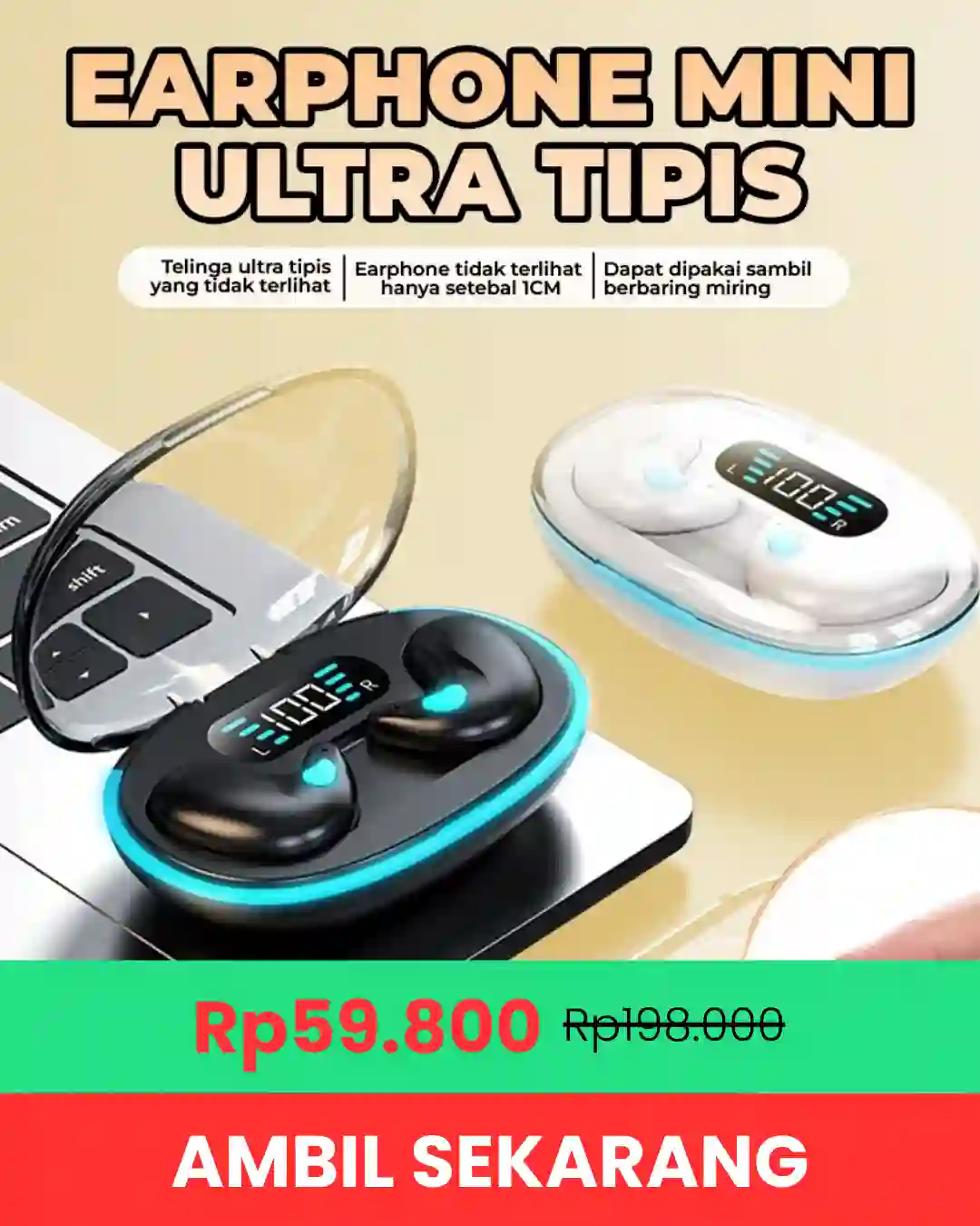 VICLOOK True Wireless Headphones X55