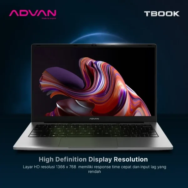 ADVAN Laptop TBook Intel Celeron N100 - Gambar 5