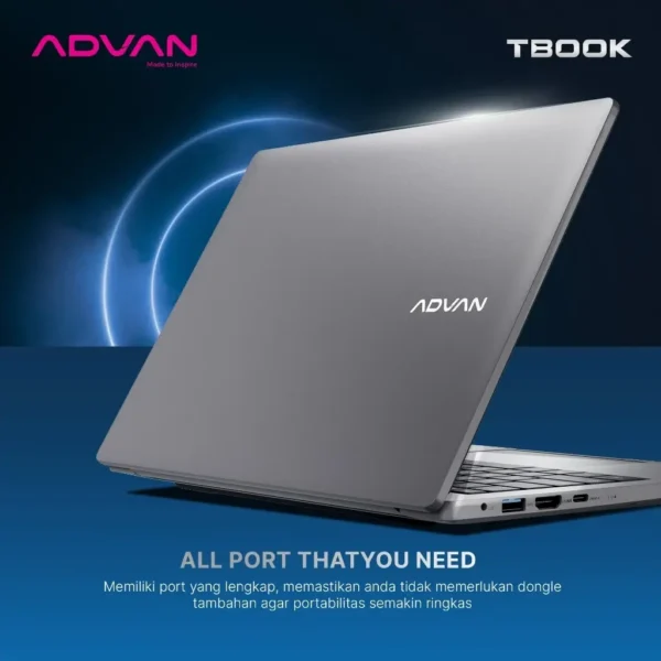 ADVAN Laptop TBook Intel Celeron N100 - Gambar 6