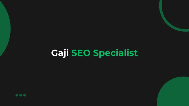 Gaji SEO Specialist