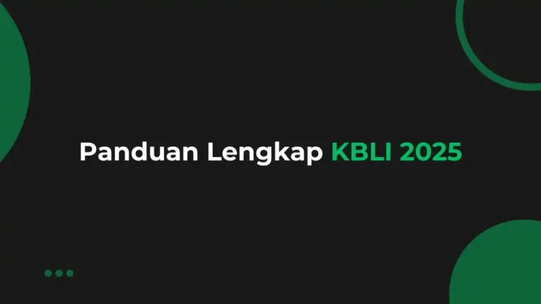Panduan Lengkap KBLI 2025